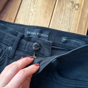 Black denim forum pants